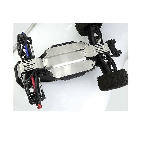 Til 1/10 V2.0 Udvidet Rustfrit Stål Opgraderinger Chassis Armor Armor Forsvar