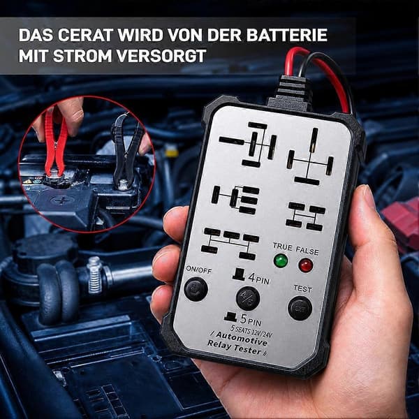 Automotive Relays Tester Præcis Relæfunktion Verifikation Nem at bruge Intermitterende fejl White