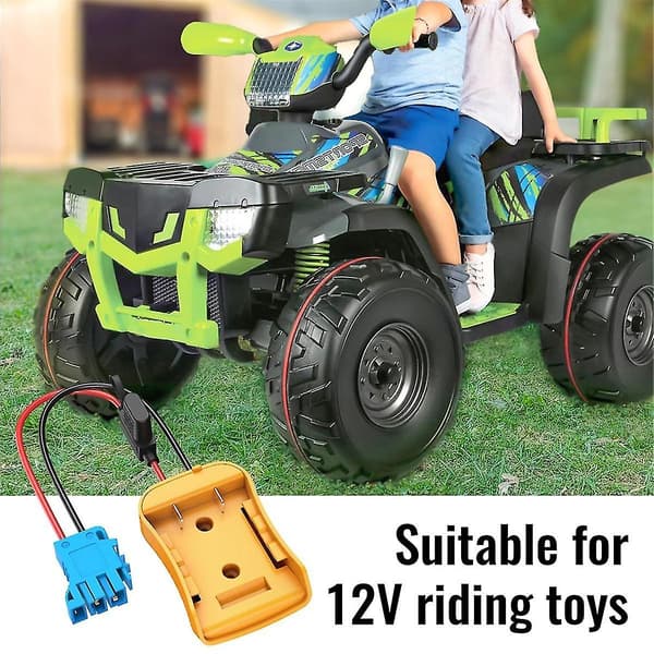 Power Wheels-adapter til 20V batteri med ledningsnetstik til Peg-Perego, 12AWG ledning med 40