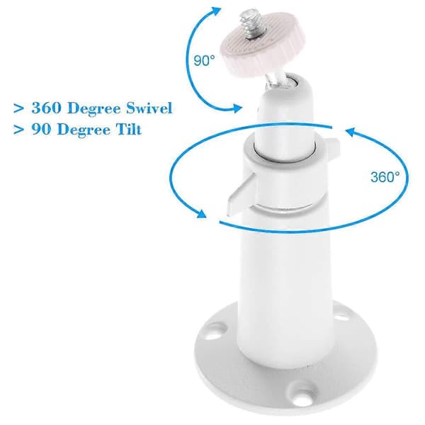 Justerbart väggfäste i metall för Arlo/Arlo Pro-kamera - 2 st/vit 2Pcs\/White