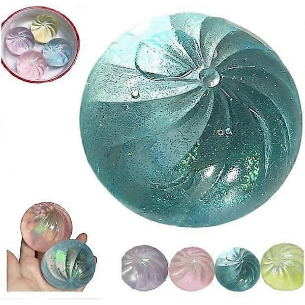 Kæmpe Glitter Dumpling, Kæmpe Dumpling Squish-y, Mega Regnbue Dumplings, Søde Glitter Dumplings