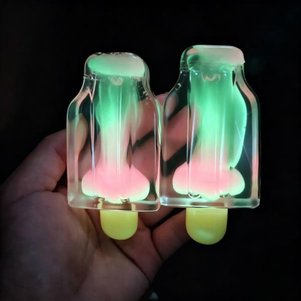Is Squeeze Squishy, Is Squeeze Legetøj Glød i Mørket, Langsom Stigning Sommer Sensorisk Fidget Legetøj til Stress- og Angstdæmpning, Feriefest Fav 1PCS