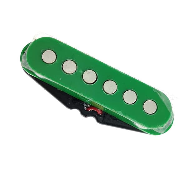 Single Coil Pickup Keramisk Magnet Pickup Elektrisk Gitar Tilbehør Grønn