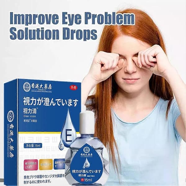 Clear Vision øjendråber 15ml Lindrer træthed Tørhed for øjensundhed