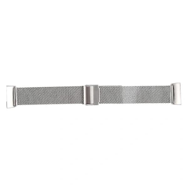 Milanese rem med dobbeltlås til Fitbit Charge 4, sølv