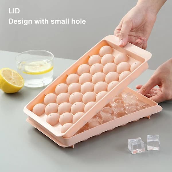 Silikonisbitformer, lekkasjesikre, non-stick, restfrie, runde, egnet for kjøleskap, blå.