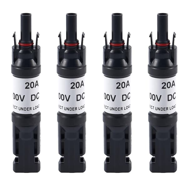 4x 20a In-line Diode-kontakt Ip67 Solcellepanelkabelkontakter