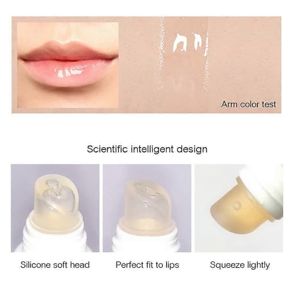 Læbeforstørrende Lip Gloss, Læbemaksimerende Plumper, Ekstrem Læbevolumen, Fugter, Forfiner Tørhedsrynker, Forbedrer Fyldig Glans 2Pcs