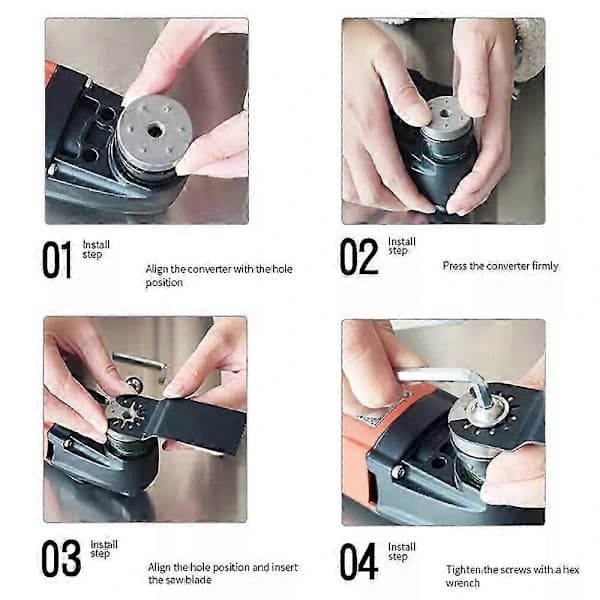 For Starlock Adapter Verktøy Star Lock System Oscillerende Sagbladadapter