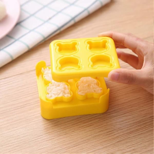 Mini Björn Plast Risbollsform DIY Prägling Kreativ Mini Bento Bakare