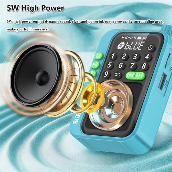 C90 Mini taskuradio FM-digitaaliradiovastaanotin D