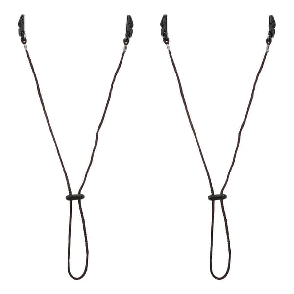 Hattestropper med klips Justerbar Anti-Lost Utendørs Tilbehør ABS 65x0.3x0.3cm 2 stk