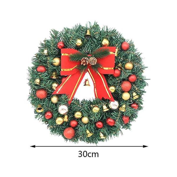 Kunstig julekrans med LED-lys Diameter:30cm+Diameter:40cm