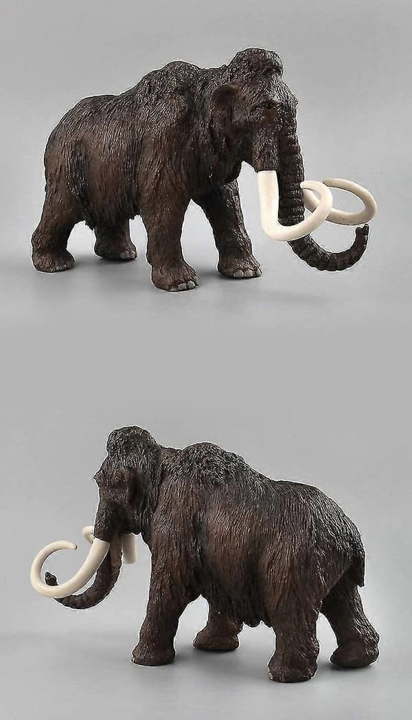 Mammutmodell simulerad figur realistisk plast Mammuthus för djur