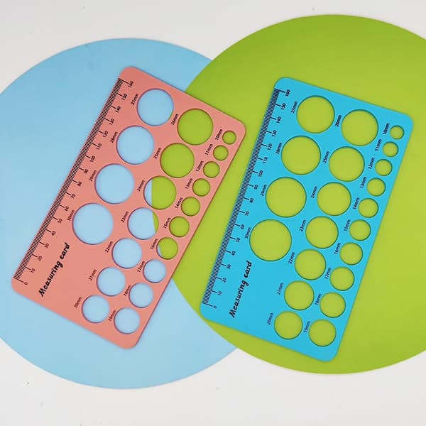 Silikone brystvortemåler Multifunktionelt blødt brystvortemåleværktøj til soveværelset Matcha Round Double