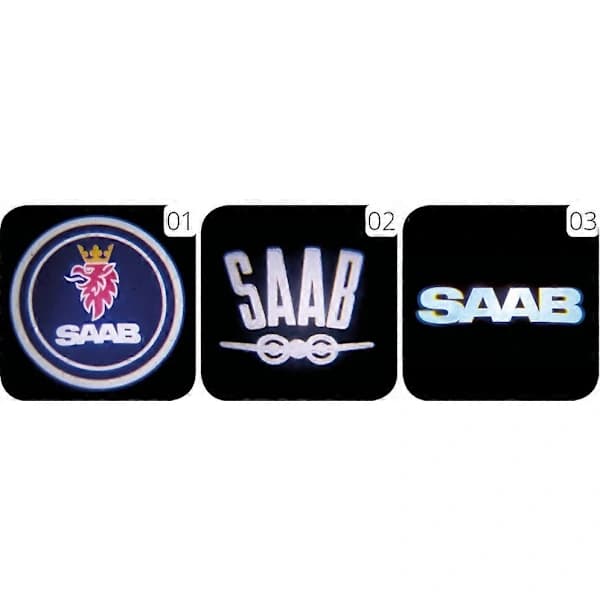 Saab Led Logo Projektor HD til Saab Dørlampe