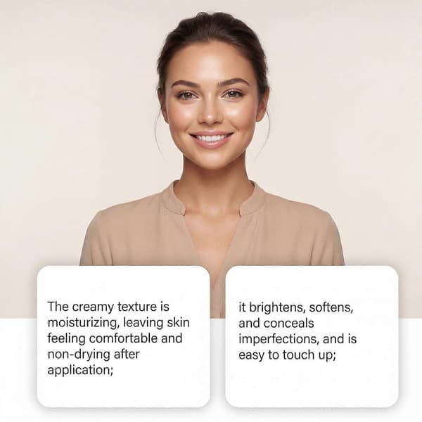 Full Coverage Concealer Cream Makeup, Glatt Concealer Corrector for mørke flekker under øynene/urenheter 2pcs