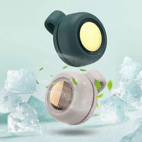 Mini lydløs bladløs ventilator med klips 3-hastighed til skrivebord, rejser, taljeophæng White
