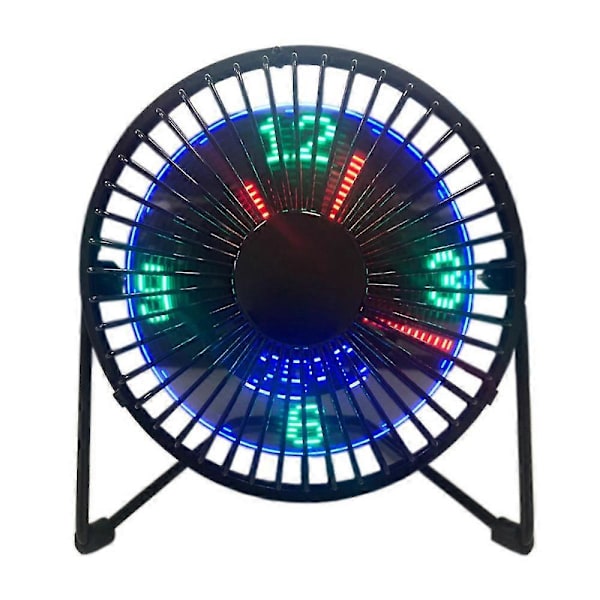 Usb Led Klocka Mini Fläkt Kylfläktar