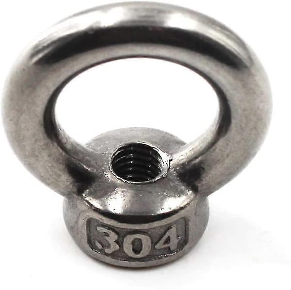 M14 304 Rustfrit Stål Øjemøtrik Ringmøtrik (pakke med 2)