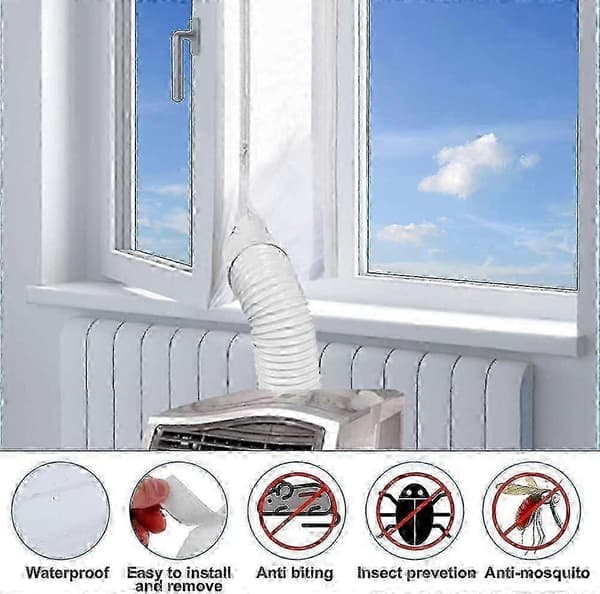 Bærbar Aircondition Vinduesforsegling - 3M Klud til Nem Installation 3M, Ny 2026
