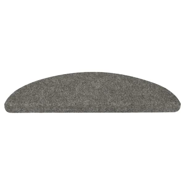 vidaXL Selvklæbende trappetrinmåtter 15 stk. 56x17x3 cm grå