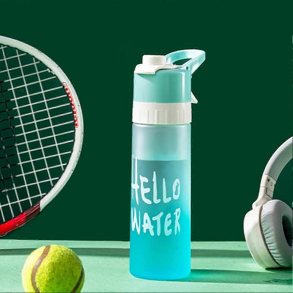 2-in-1 sumutuspullo, 650 ml, elintarvikelaatuinen PC-materiaali, urheilusumutinpullo harjoitteluun