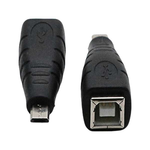 Micros USB til USB B hun-konverteringsadapter 5-bens hanstik til dataoverførsel og opladningskabelkonvertere