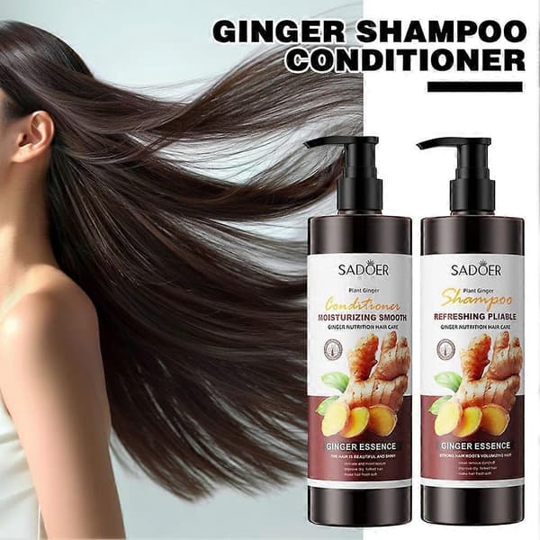 Sadoer Ingefær Shampoo og Balsam styrker hårrødderne og forebygger hårtab. conditioner