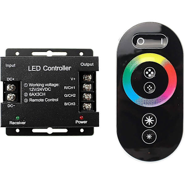 12v-24v Rgb Led Touch Dimmer Switch Dimmer Switch För Led Strip Lights