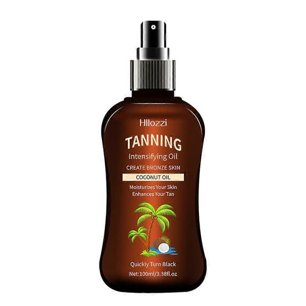 100 ml tropisk kokosnøddeolie, medium dyb bronzingolie til strandferie A