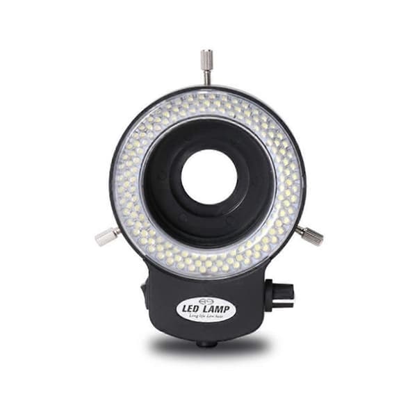 Mikroskoplys - Ringlys Justerbart 144 Lampeperler LED-lyskilde Industrielt Mikroskop Ringbelysning -EU-plugg