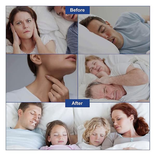 120 STK. Mundtape til søvn Forbedrer snorken Søvn Mundstrimler til voksne børn 2pcs