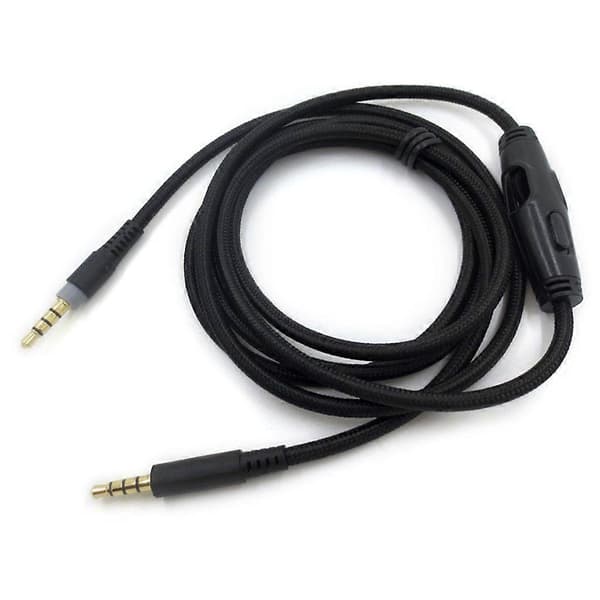 Avtakbar 3,5 mm spillhodetelefonkabel 1,5M for HyperX Cloud/Cloud for Alpha-hodetelefoner Lydkabel Støyreduserende