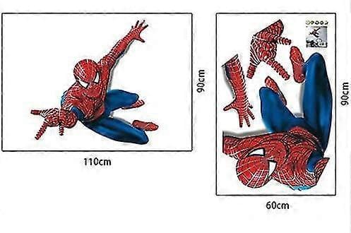 Stora Spiderman Väggdekaler Barn Pojkar Sovrum Dekal Konst Mural Dekor.
