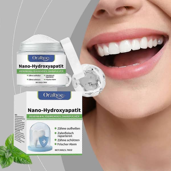 Hydroxyapatit Tandpulver, Nanos Hydroxyapatit Pulver til Tandblegning