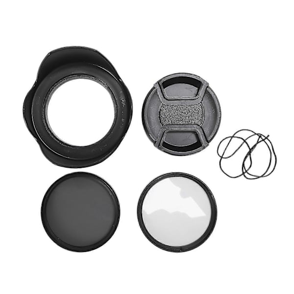 Cpl UV-filterkit 58 mm til Canon EOS 700D 100D 600D 1200D objektivdæksel