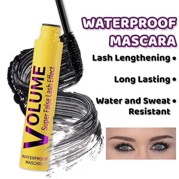 Bubble Mascara, volumen- og længdeformel til dristige, adskilte vipper, Bubble Lash Mascara, vandfast langtidsholdbar til kvinder 2PCS