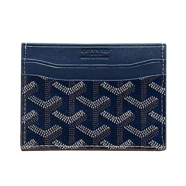 Læderkortholder, elegant og kompakt, stilfuld Blue