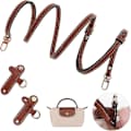 Stropp for Longchamp Mini Bag Stroppsett, Skulderstropp i lær uten hull for Long Champ Mini Bag