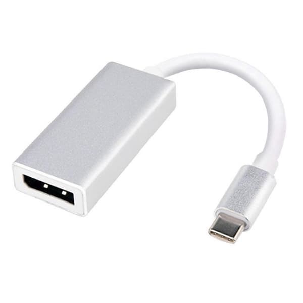 Letvægts USB C til DisplayPort-konverterkabel Han til Hun-stiklinje til tilslutning af bærbare computere til skærme