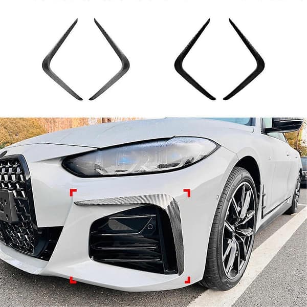 Bil Front Bumper Splitter Spoiler til 4-serie G26 Blank Sort