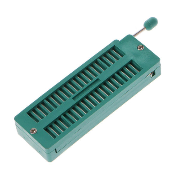 16 20 24 28 40 P Pin 2.54MM Grön DIP Test Universal ZIF IC Sockel Svetsningstyp Grön