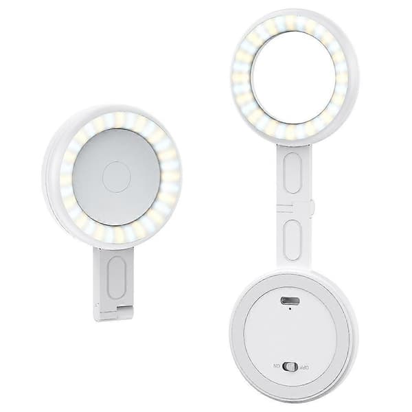 Magnetisk Selfie-lys Magsafe-kompatibelt LED-fyldlys Telefon-fyldlys til livestreaming, vlogging, videokonference White