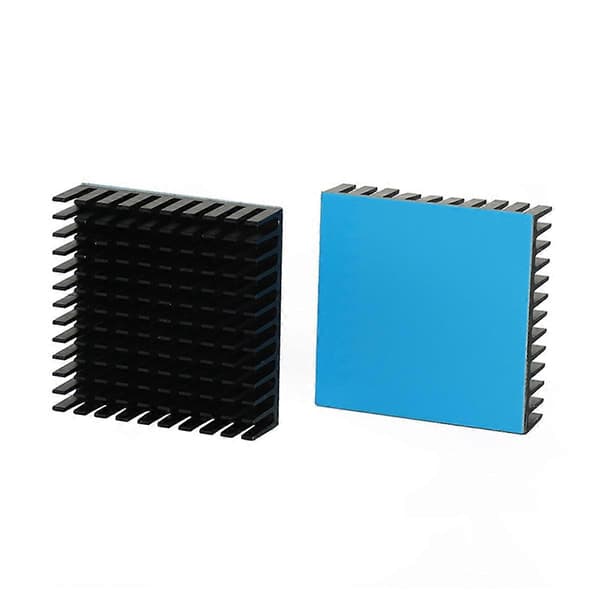 2 stk. 3D-printerdele køleplade aluminiumskøler radiator varmeafledning bundkort elektronisk CPU-køleplade