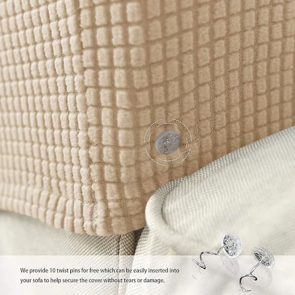 Lenestoltrekk armlene stretch sofatrekk armlenebeskytter armlenetrekk til stoler Beige