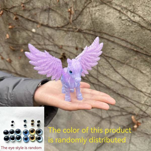3D-print, sød Pegasus-dyr dekompression, figur transformation figur 19