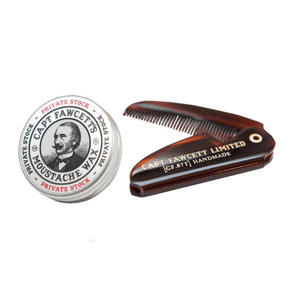 Captain Fawcett Expedition Strength Bartvoks & Sammenleggbar Lommebartkam