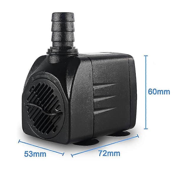 Dränkbar pump, ultratyst vattenpump med fontänpump med 1,5 m