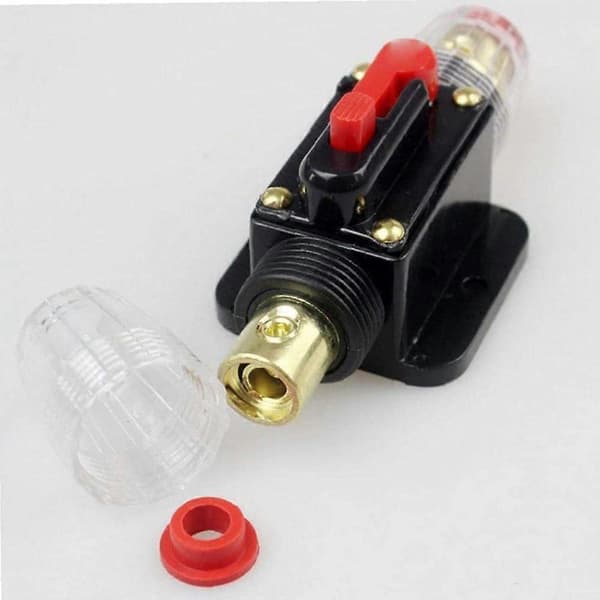 Afbryder 12V-48V DC 50A Nulstillelig Bil Stereo Afbryder Strømbeskyttelsessystem